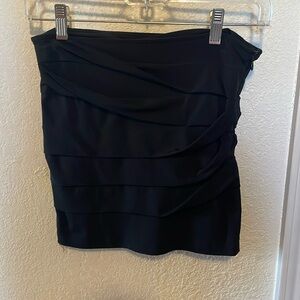 Black strapless top